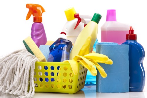 Close-up of carpet cleaning process during a scheduled appointment