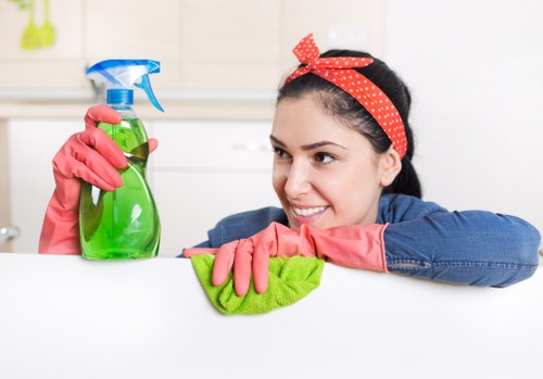 Safe and professional carpet cleaning service with staff wearing PPE